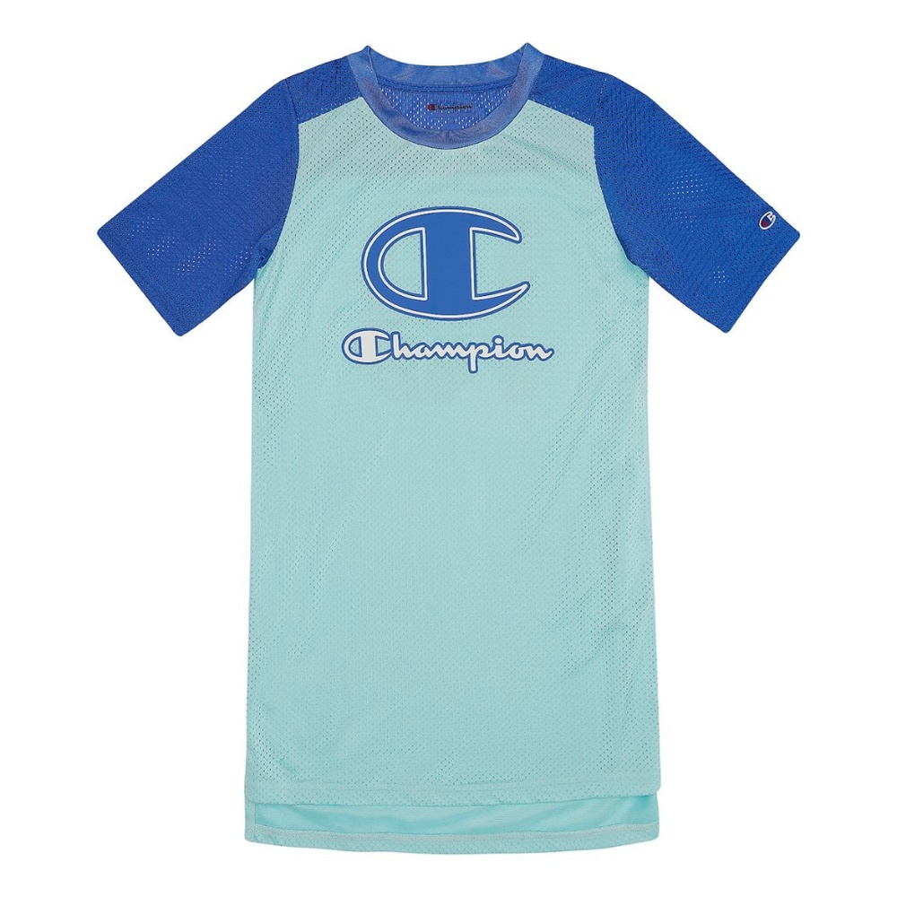 Champion Mesh Dress -Girls Ages 7-16 (Blue Mist)